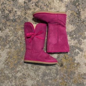 JustFab Pink Fuzzie Boots